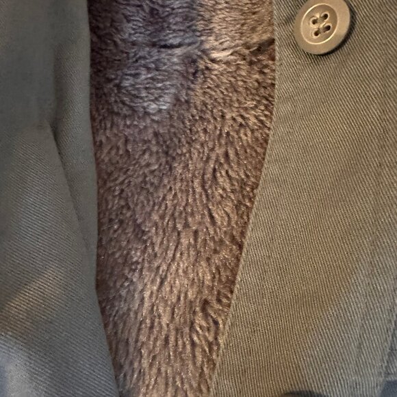 VTG Western Slate Blue A-Line Trench Coat with Zip-in Lining - Picture 8 of 13